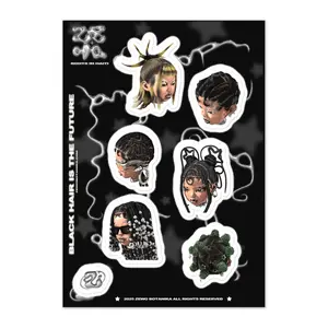 ZEWO HAIR SALON STICKER SHEET V200