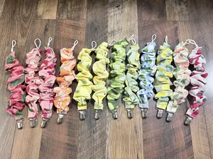 Scrunchie Pacifier Clip