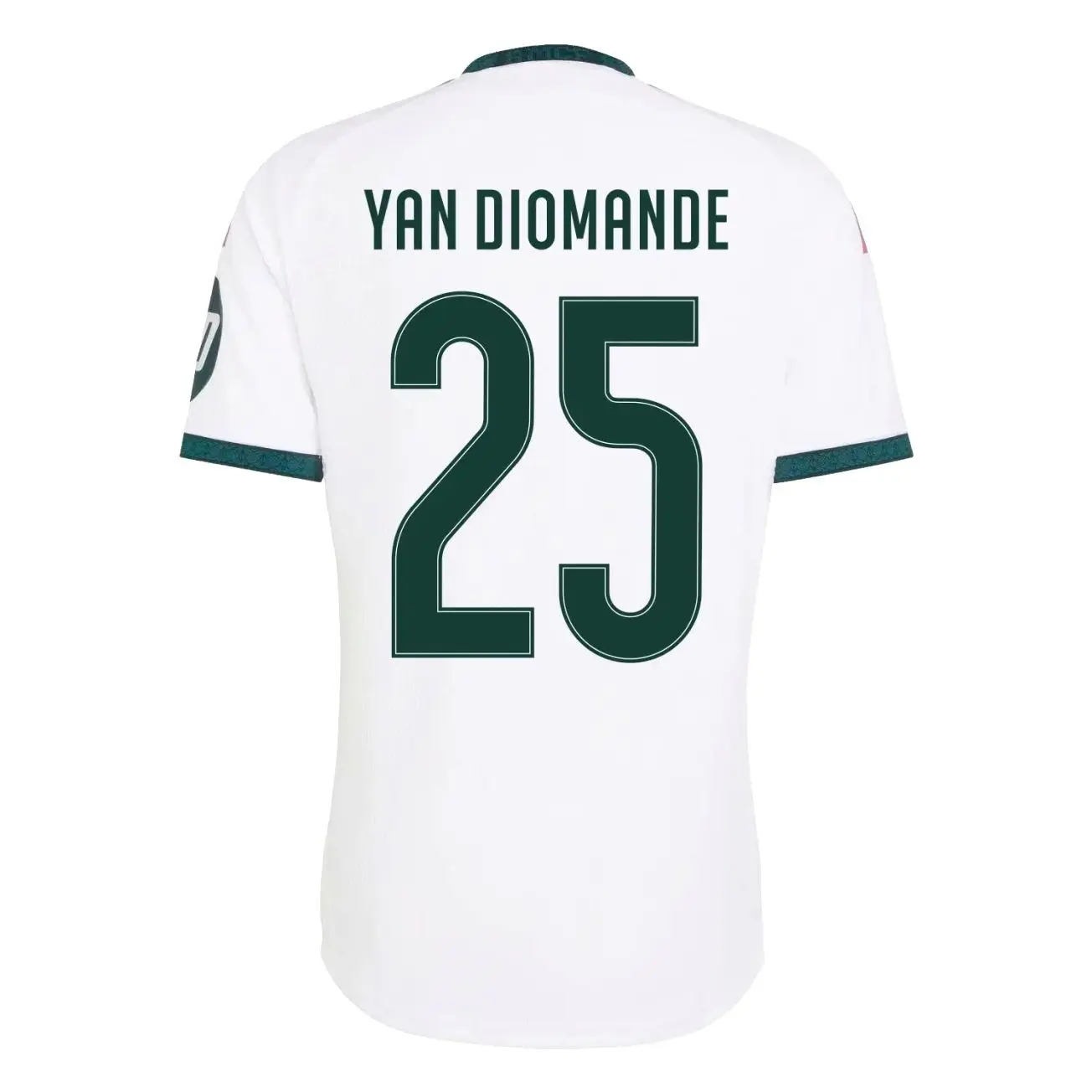 Yan Diomande 25 White Soccer Uniform – Lightweight Quick-Dry Football Shirt, Custom Player Name & Number
