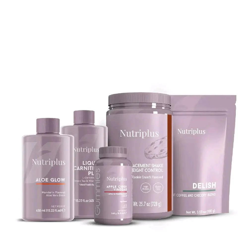 Nutriplus BEAUTIFUL SHAPE SYSTEM Aloe Glow Beauty Shot Collagen Recharge Hydro Drops LCarnitine for Elasticity Hydration & Healthy Hair Skin Nails