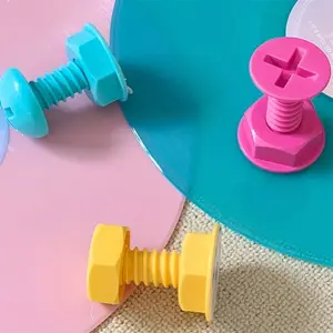 3pcs Cute Creative Screw Nail Hook Wall Door Back Hat Rack Adhesive No Drilling Hooks, Durable & Easy Install