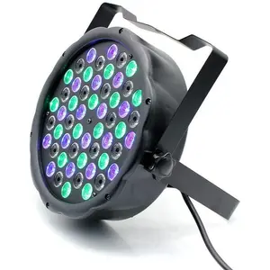 LED Stage Par Light,54 Par Light (12 red LEDs, 18 Green LEDs, 18 Blue LEDs, 6 White LEDs) 90° Up and Down Rotation,3W Bulb Power IP20 for Stage,KTV,Wedding Banquet,Music Festival