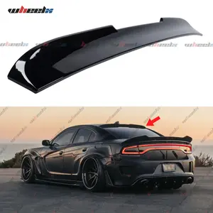 For 2011-2023 Dodge Charger duckbill rear window roof spoiler lip gloss black matte black carbon fiber #spk