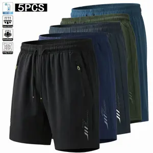 Men’s 5-Pack Quick-Dry Sports Shorts – Stylish, Versatile Outdoor Casual Shorts, Spring Style  joggers  tracksuits men  baggy gym fits  summer pant  quick dry short casual gym short  gym pant   gym fitness