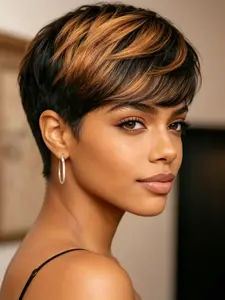Pixie Cut Wig Human Hair Short Pixie Cut Wigs for Women Human Hair Pixie Wig Short Layered Premium Human Hair Wigs for Daily Use