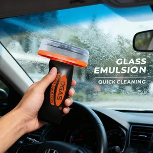 Glass Oil Film Remover Paste for Car Windshields and Windows – Essential Automotive Tool to Eliminate Road Film, Smudges, Glare, & Hazing – Improves Glass Clarity for Safer Driving Visibility effective oil film remover