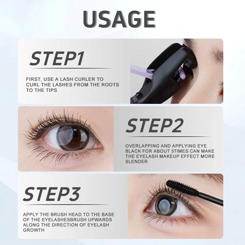 GECOMO Waterproof Mascara for Long-Lasting 24-Hour Thick & Well-Defined Lashes GECOMO Waterproof Mascara for Long-Lasting 24-Hour Thick & Well-Defined Lashes