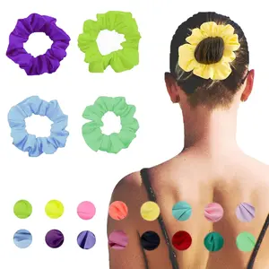 Splashy Scrunchies: 16 Neon Colors for Hair that Goes from Gym to Pool Party Without a Hair Out of Place – the Ultimate Water-Resistant Ponytail Holders for Women Who Dare to be Fabulous While Sweating or Swimming! Simnice