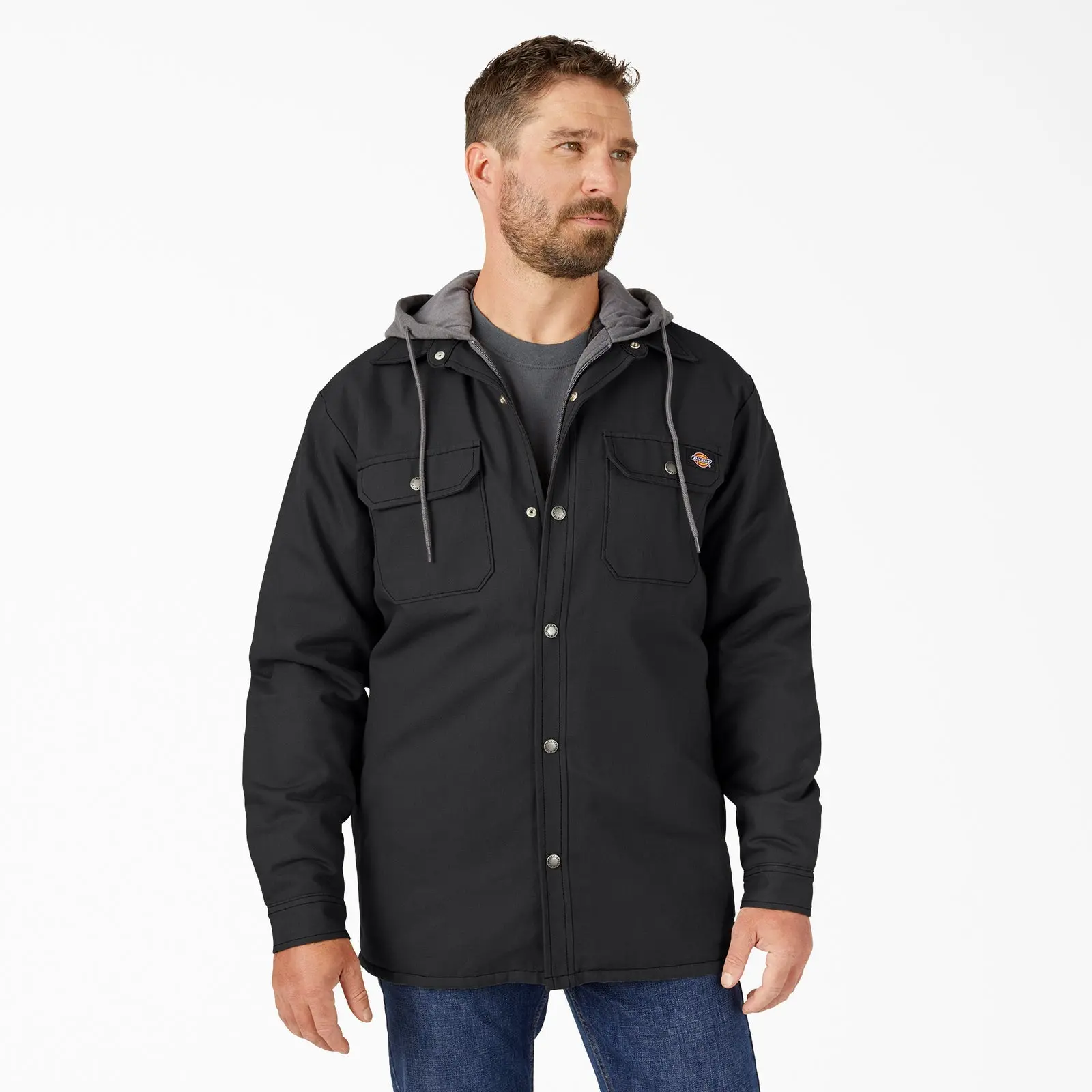 Dickies Water Repellent Duck Hooded Shirt Jacket
