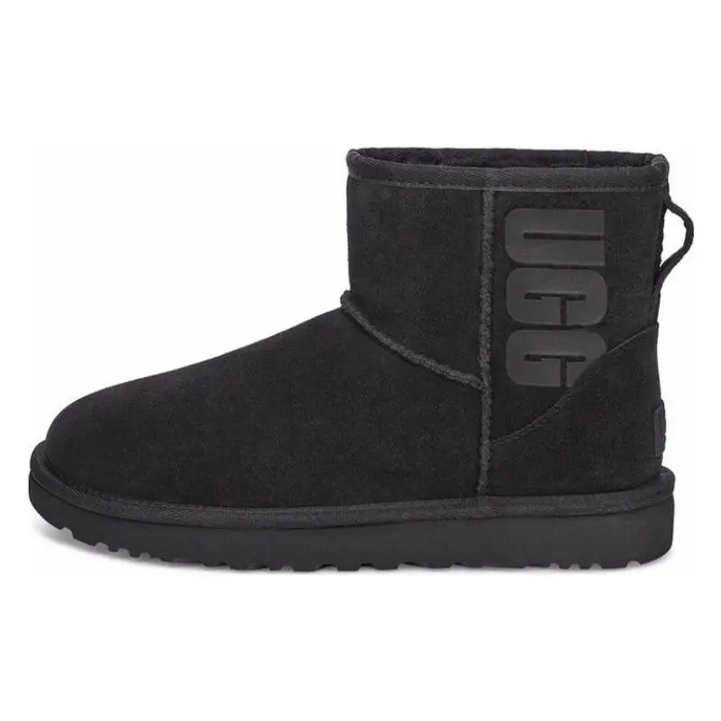 Women's UGG Classic Mini Short Snow Boot - Genuine Leather Footwear, Warm Fleece Lining, Slip-Resistant Sole, Stylish Winter Shoe