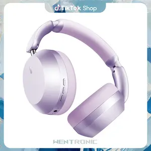 WENTRONIC Y04 ANC Wireless Over-Ear Electronic Headphones - 48H Playtime, Hi-Fi Audio, Foldable Design, Soft Ear Cushions, Noise Cancellation, 3.5mm Compatibility for Travel, Work