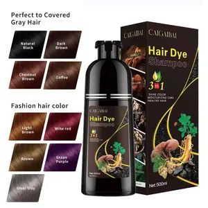 Natural Plant-Based Hair Dye, Herbal Hair Color, Quick-Drying Formula, Suitable for All Hair Types, Lightweight & Smooth Application, 50ML Bottle