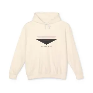Naked Put Hoodie — Lightweight Hooded Sweatshirt with 'naked put' Graphic