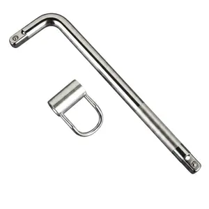 Angle Valve Wrench for Tight Spaces, Manual and Power Drill Compatible Tool for 1/2" and 3/4" Valve Installation