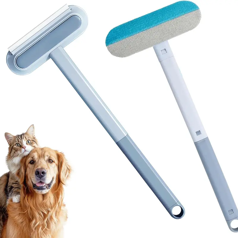 4-in-1 Upgraded Reusable Pet Hair Removal Brush - Manual Grooming Tool, Universal, Compact, Lightweight, Eco-Conscious, for Dog & Cat Hair, Washable Multi-Surface Tool for Furniture,Bedding, Clothes & Car Interiors Cleaning Grooming