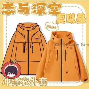 Game Love and deepspace Xavier Zayne Sylus Cosplay Costumes Unisex Hoodde Hoodie Long Sleeves Tops Men Woman Zip Jacket Coat