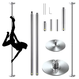 45mm Professional Adjustable Dance Pole – Spinning & Static, Portable Height-Adjustable Pole for Home, Studio, or Club Use