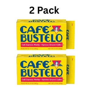 Espresso Style Dark Roast Ground Coffee, Vacuum Packed 10 oz Brick