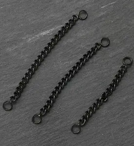Black PVD Stainless Steel Nose & Cartilage Piercing Chain
