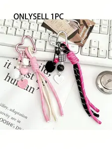 Bag Pendant Charms Heart-Shaped Bag Charm New Model Girly Heart High Quality Fashionable And Versatile Sweet-Yet-Edgy Color Palette Gift To A Friend Couple Gifts Suitable For Bags And Keys Keychain Bag Chains