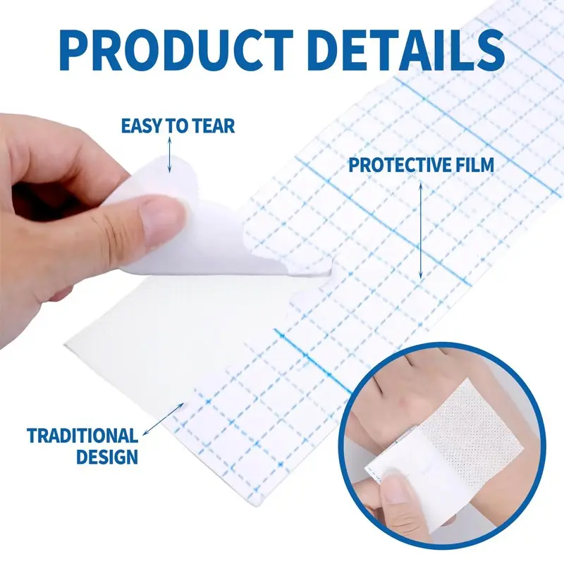 Non-Woven Rolls of Stretch Tape, Adhesive Bandage, Breathable Bandage Tape, Protective Stretch Bandage Wrap, Self Adhesive Bandage, Elastic Bandage, Flexible Fabric Bandages