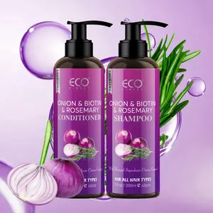 Biotin Rosemary Onion Shampoo and Conditioner -3-in-1 Formula, suitable for dry/damaged hair, enhancing anti breakage, deep cleansing and moisturizing, suitable for all hair types, summer care and Parents' Day gifts