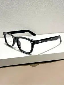 Unisex Fashionable Square-Frame Eyeglasses, Trendy Casual Glasses for Everyday Use, Stylish Square Frames, Square Frame Eyewear, Fashion Accessories for Outdoor Activities