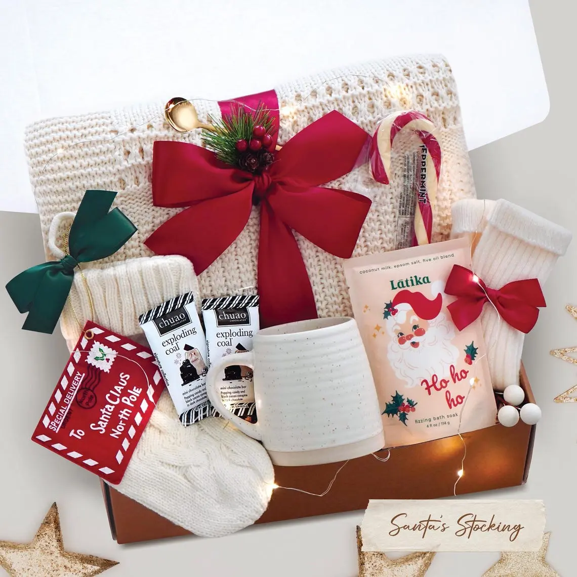 Hygge Gift Box, CUSTOM IN DESCRIPTION, Holiday Gift Box, Christmas Gift Basket, Secret Santa Gift, Hygge Gift, Gift Box for Women, Care Package for Her, Christmas Gift Box Idea