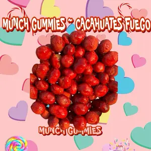 munch gummies ~ Cacahuates Fuego - ( ONE CONTAINER )