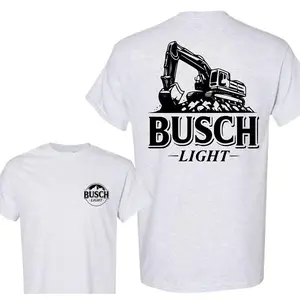 [Sale Up To 30%] Busch Light Excavator T-Shirt â€“ Heavy Equipment Operator Beer Tee, Construction Worker Gift, Funny Workwear for Men Who Dig Beer