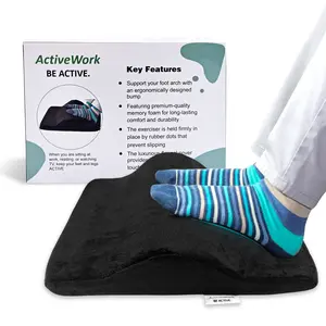 ActiveWork 2-in-1 Portable Foot Rest - Improve Circulation & Exercise Massage Foot Under Desk Work Office Chair, Gaming Chair & Home for Foot Pain Relief