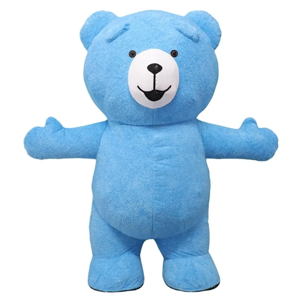Giant inflatable Bear Costume Blow up Bear Plush Mascot Costume Carnival Halloween Xmas Adult Costume