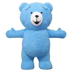 Giant inflatable Bear Costume Blow up Bear Plush Mascot Costume Carnival Halloween Xmas Adult Costume