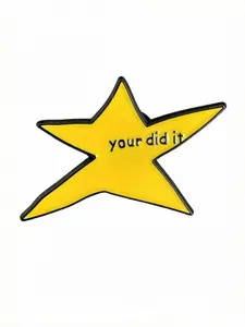 Star Shaped Brooch, Creative Star Design Brooch, Fashion Accessories for Women & Men, Enamel Pin Suitable for Backpacks, Jeans, Scarves, Hats Decoration, Hat Pins