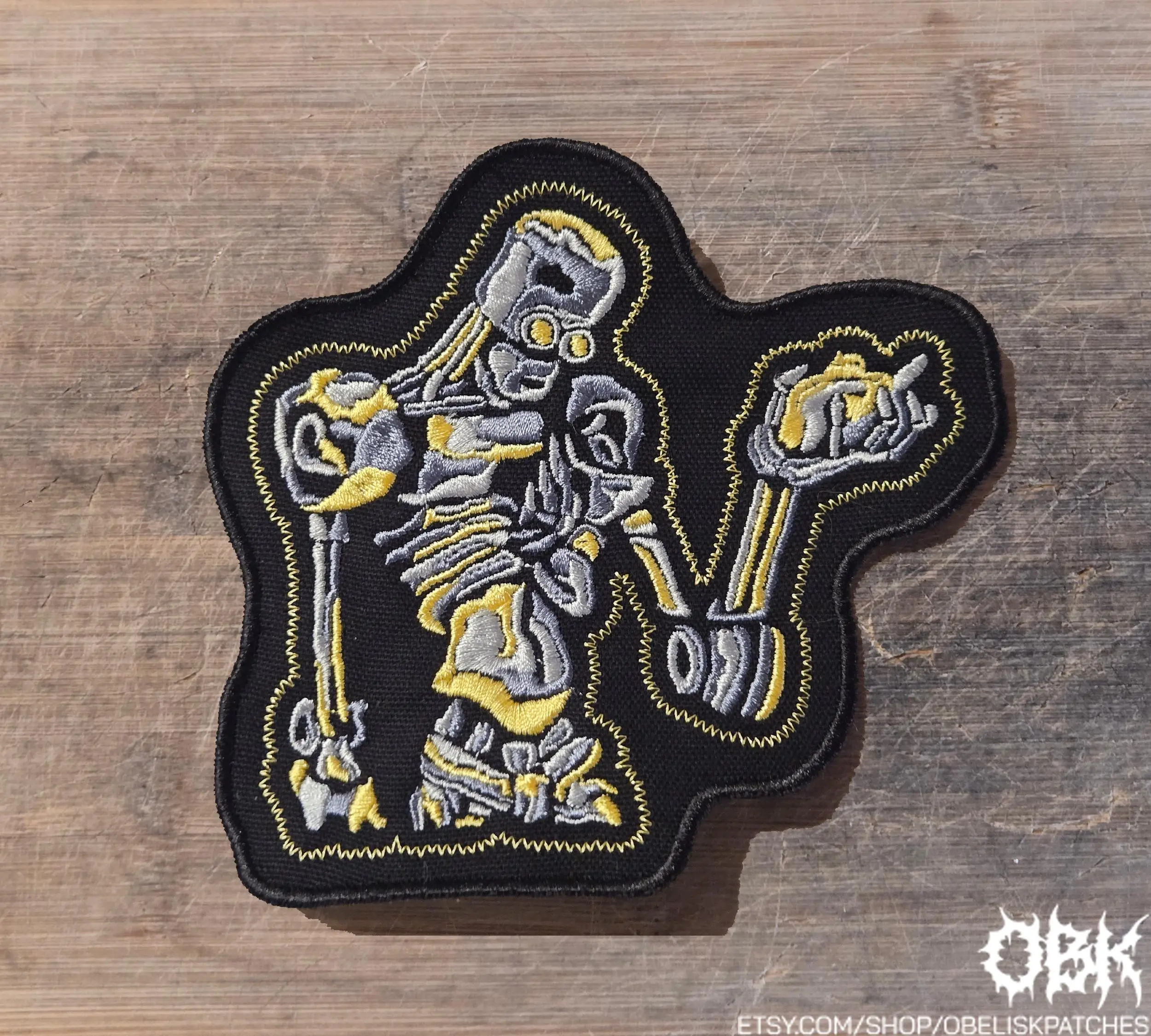 Silverstein Patch  Embroidered Canvas Patch - Multiple Sizes, Iron On, Velcro for bags, clothing