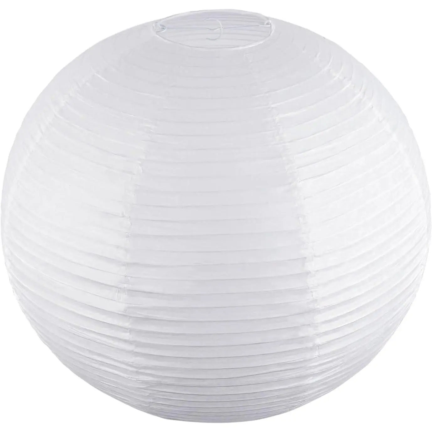 White Round Paper Lanterns, 15.75" Large Hanging Paper Lantern Lamp, Chinese/ Paper Lantern Pendant Light for Party Decoration, Wedding, Home Decor Ceiling Lampshade(1 Pack)