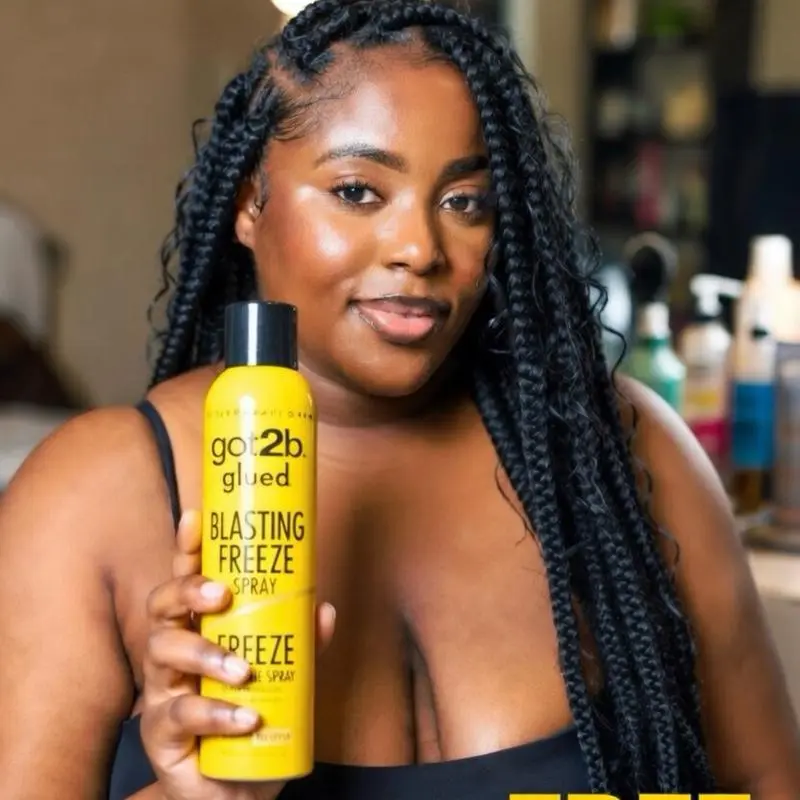 got2b Blasting Freeze Aerosol Hair Spray - Unisex 12oz Silicone-Free Strong Hold Haircare, Frizz Control, Flyaway Tamer for 4c Natural Hair, Braids & Wigs, Got2b Hair Spray