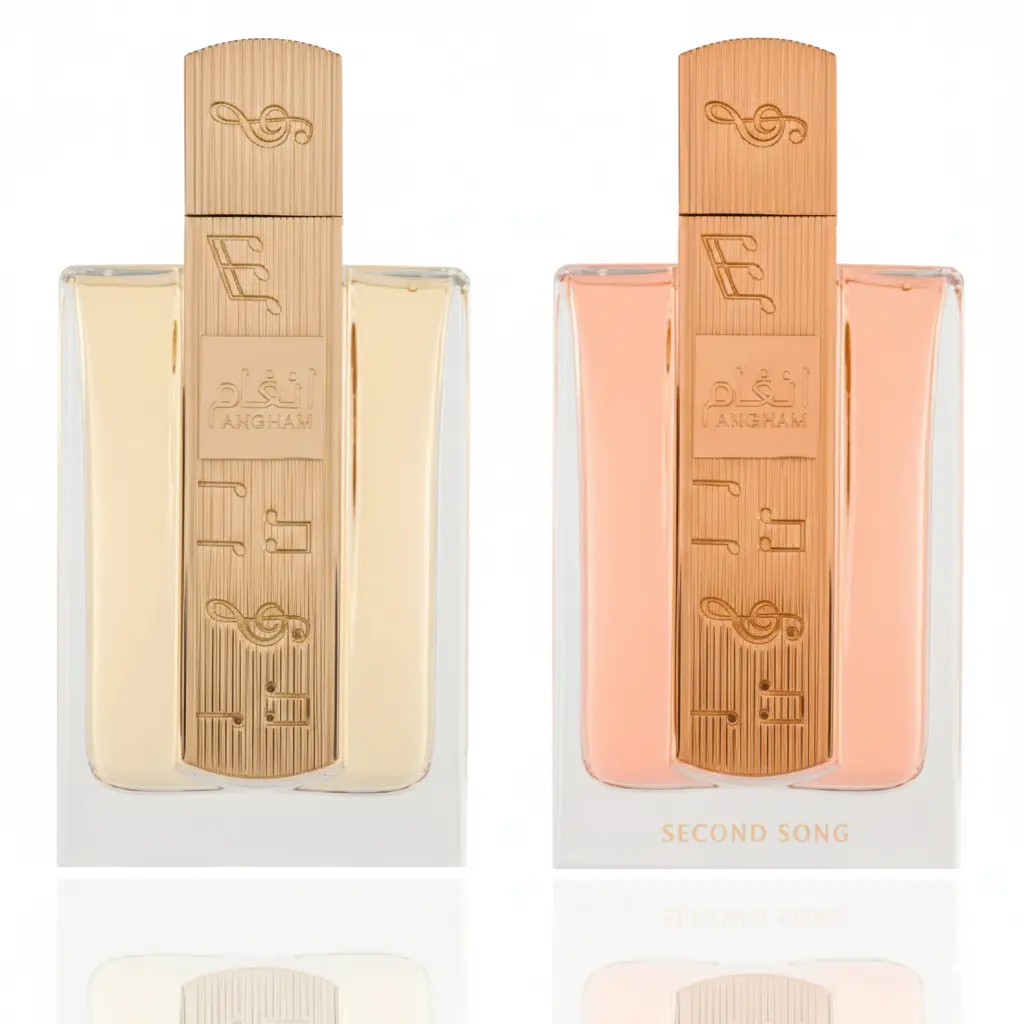 Lattafa Angham & Angham Second Song Twin Notes Collection Women's Fragrances Bundle - Modern Creamy, Elegant, Long-Lasting Scent Dual Pack, Bundle Women's Fragrance