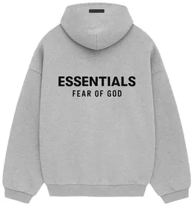 Fear of God Essentials Fleece Hoodie II 'Light Heather Grey' FW24 Authentic Brand New Fashion Streetwear Hypebeast Limited Gift  The top choice for gifting your beloved.