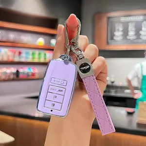 for ACURA Smart Key Fob Cover with Keychain - Durable TPU Protector Case for CDX, RDX, RLX, NSX, TLX, TLX-L Models Car Key Protector