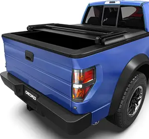 YITAMOTOR 5.5 ft Soft Tri-Fold Tonneau Cover Car Accessories for 2009-2014 Ford F-150 - Trunk Size Compatible, UV Protection, Easy Installation, Great for Snow & Dust Protection