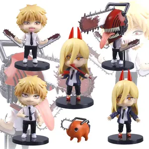 Chainsaw Man Ultimate 6-Piece Figure Set Denji Power Aki Makima Pochita & Kobeni Collectible Anime Figures Statue Bobblehead