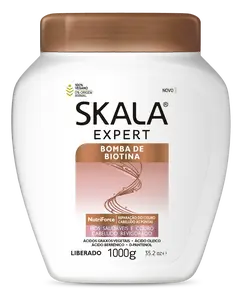 SKALA Expert Bomba de BIOTINA Conditioning Treatment Cream - For All Hair Types - Vegan - 35.27 Oz (Pack of 1)