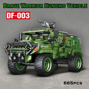 Modern Military Armored Car Model Building Kit, DIY Static Assembly Toy, Abs Material, Police Special Forces Vehicle Scale Model, Building Block Sets