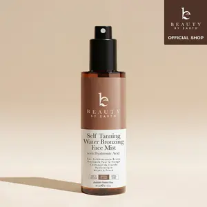 Beauty by Earth Self Tanning Water Bronzing Face Mist - Hydrating Hyaluronic Acid Face Tanner for Streak-Free Moisturizing Sunless Bronze USA Made for Safe Sunless Tanning Bronzed Glow Cruelty Free