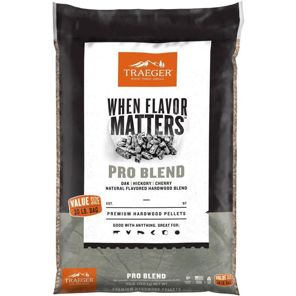 All-Natural Wood Grilling Pellets, 30 lb. Bag