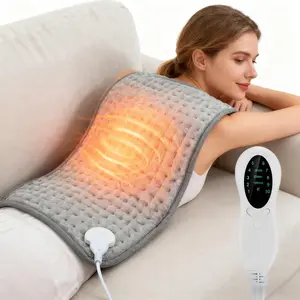 Electric Heated Pad, 10 Heat Settings & Timer,  Multifunctional Heating Cushion For Back Neck Shoulder Body Warmer, Winter Comfort Chrismas Gift