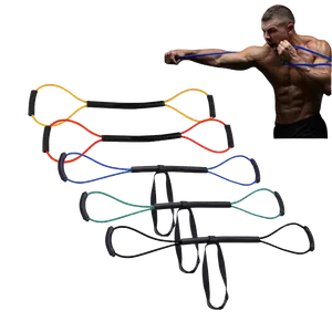 Boxing Resistance Bands - Fast Punches and Power - Boxing Training Gear - Full Body Cardio Workout - Ultra Portable and Lightweight - Available from 15 lbs to 35 lbs - Home Gym Workout Kit Exercise Equipment