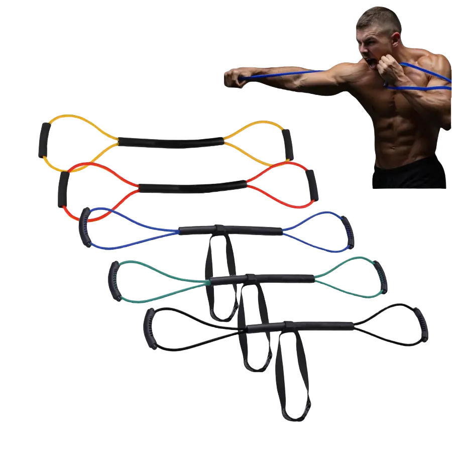 boxing equipment - Boxing Resistance Bands - Fast Punches and Power - Boxing Training Gear - Full Body Cardio Workout - Ultra Portable and Lightweight - Available from 15 lbs to 35 lbs - Home Gym Workout Kit Exercise Equipment