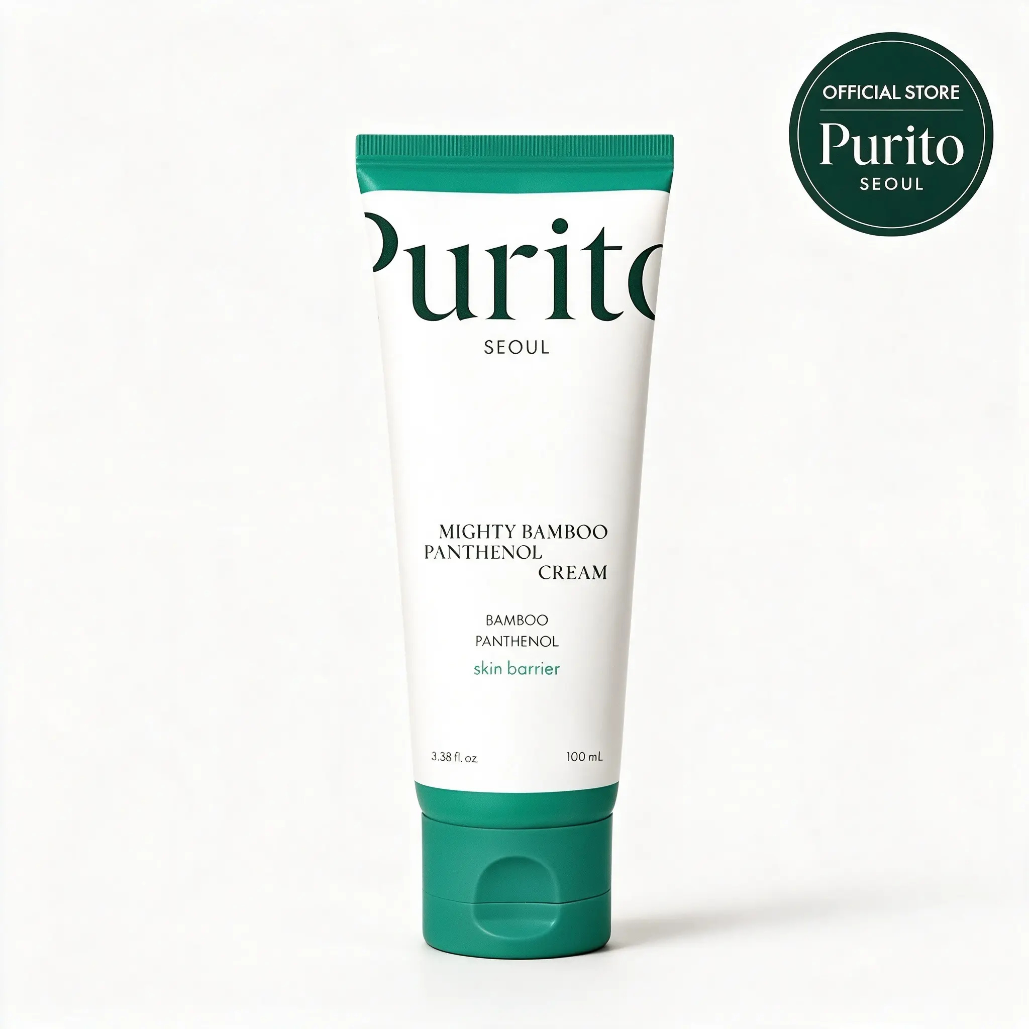 Purito Mighty Bamboo Panthenol Cream, 10% Panthenol Soothing Moisturizer, Gentle Barrier Care for Sensitive Skin, Daily Korean Facial Cream